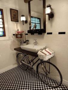 interior & design llc bicycle vanity